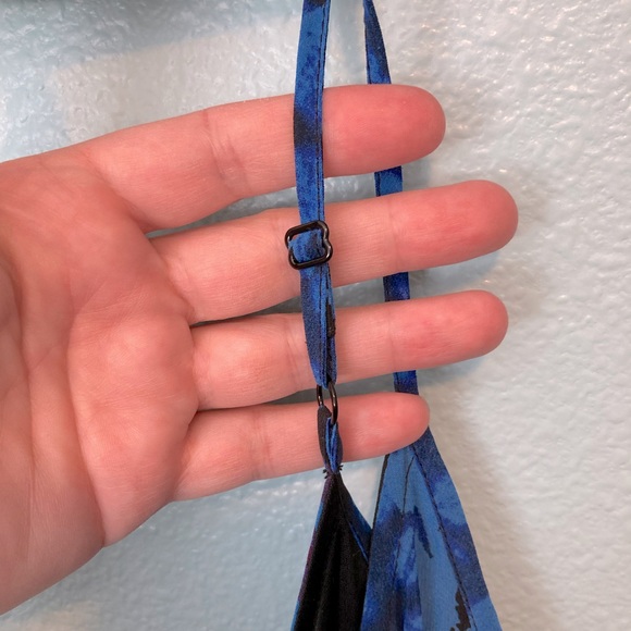 Blue Pattern Trapeze Dress from Express - Picture 5 of 8